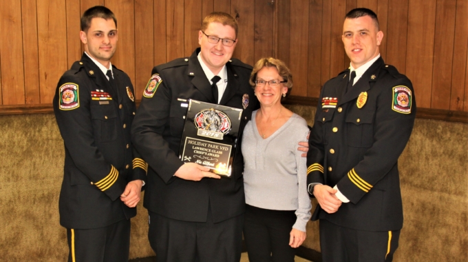 Firefighter Albert presented with Chief’s Award