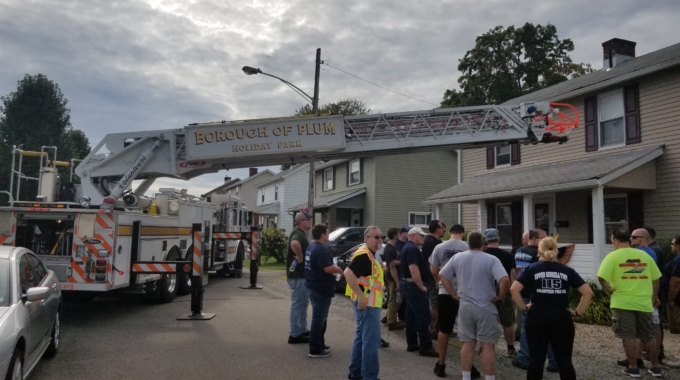 Holiday Park VFD Hosts Ladder Truck Operations Class, several local departments participate