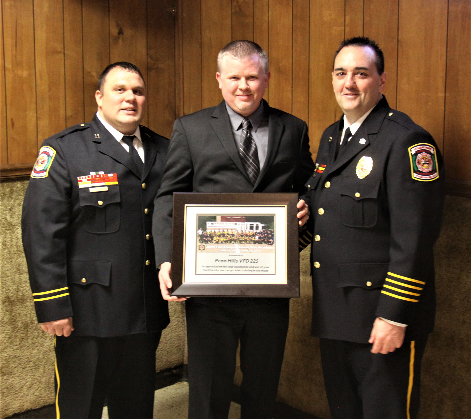 Special Awards to Fellow Emergency Agencies Holiday Park VFD