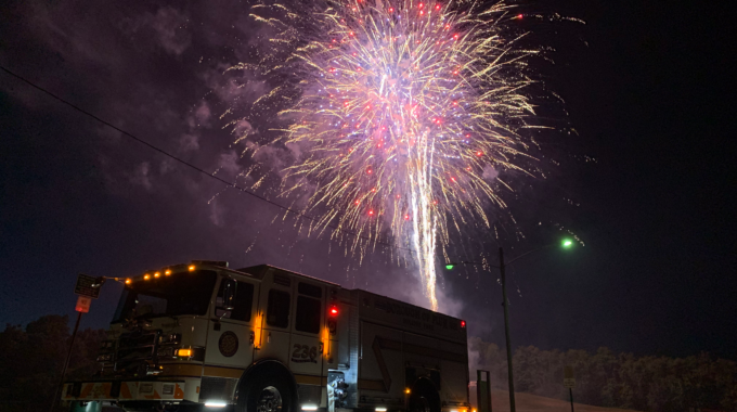 Holiday Park VFD and Neighboring FD’s Provided Fire Protection during Annual Fireworks Show