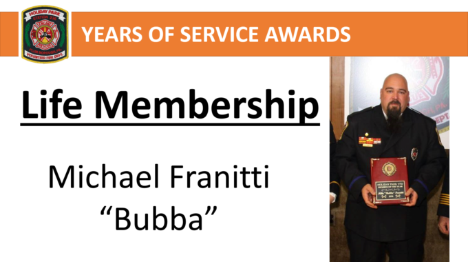 Mike Franitti Granted Life Membership in 2020