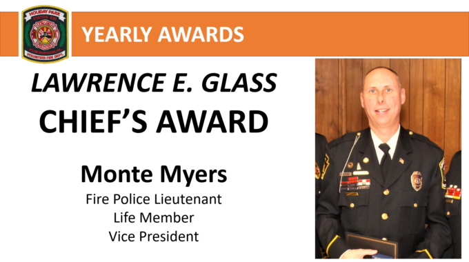 Myers Selected for Chief’s Award for 2020
