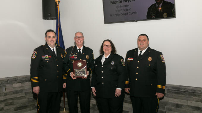 Monte Myers Receives Member of the Year for Holiday Park VFD