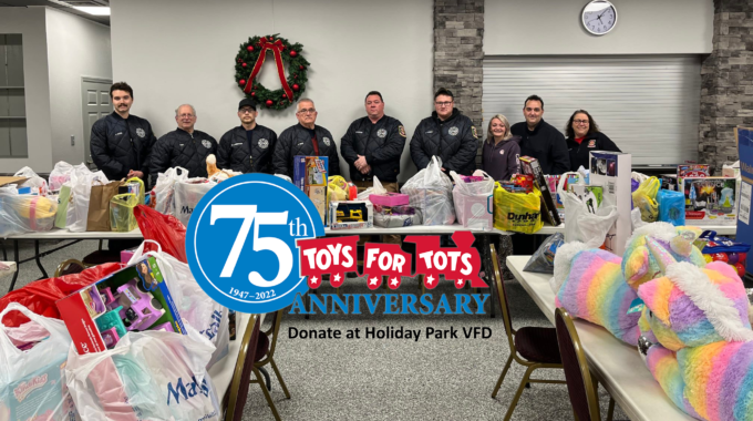 Holiday Park VFD Collection Site for 2022 USMC Toys for Tots Campaign