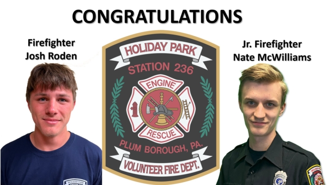 Two Holiday Park VFD Firefighters Complete Interior Firefighter Training Program
