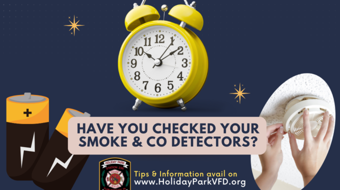 Change Your Clocks. Check Your Smoke & CO Alarms