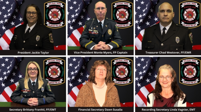 2025 Executive Officers Elected by Holiday Park VFD Membership