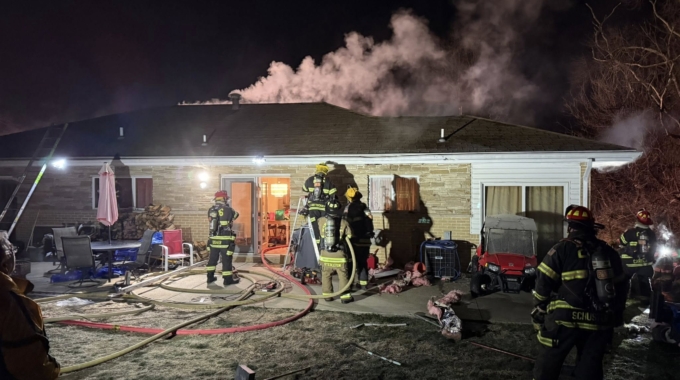 Crews Responded to Residential Fire Amid Freezing Temps