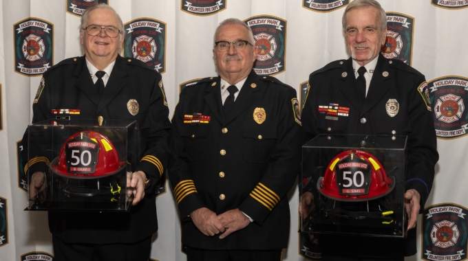 Annual Banquet: Trio of Firefighters Hit 50 Years of Service Mileston