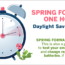Spring Ahead: Turn Clocks Ahead and Change Smoke Detector Battery